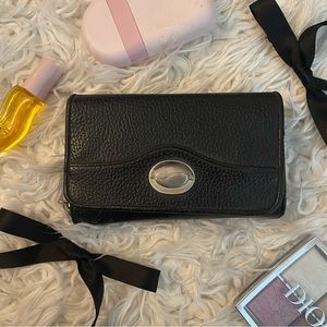 Vintage Faux Black Leather Wallet